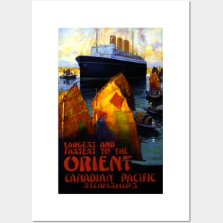 Vintage Travel Poster Orient Canadian Pacific Posters and Art